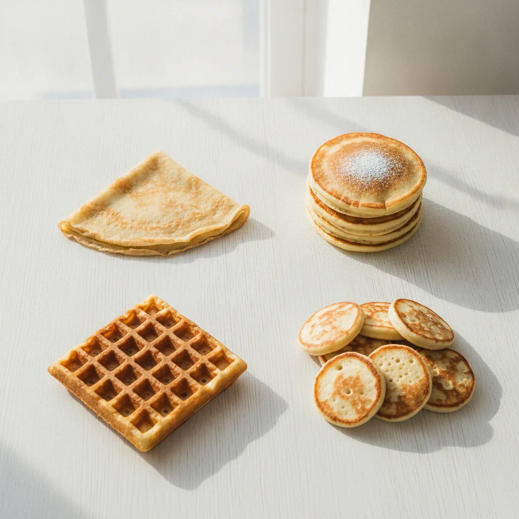 différence crêpe pancake