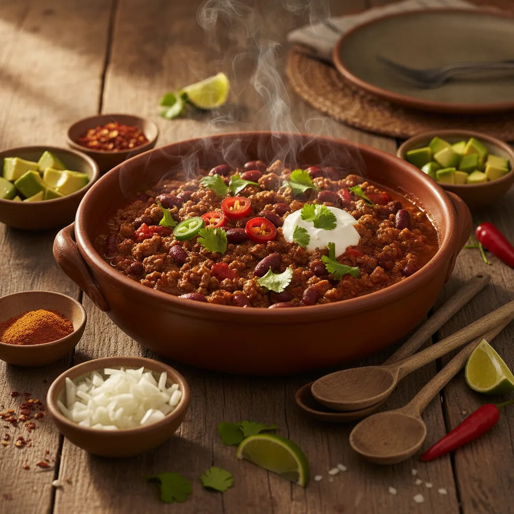 Chili con carne maison épicé | Dosage des épices - chili con carne maison epice