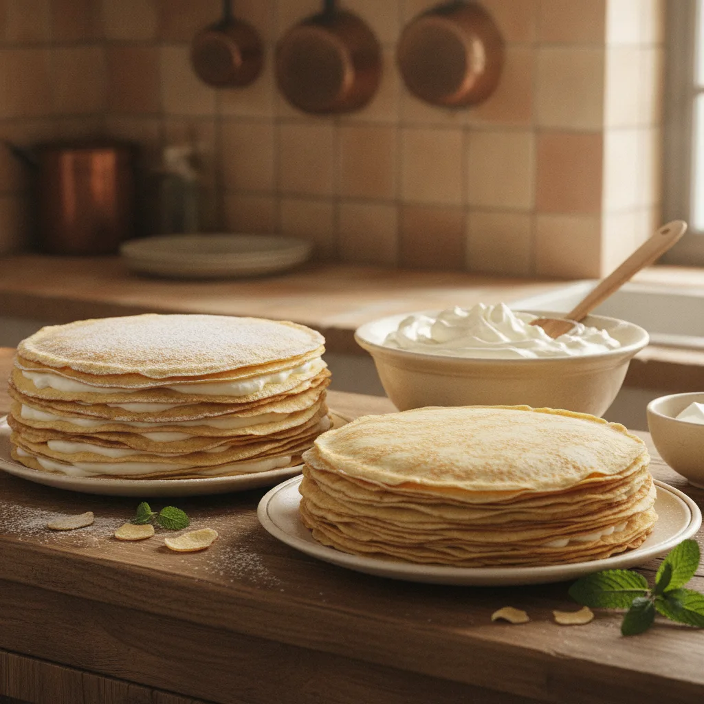 mille crêpe gâteau