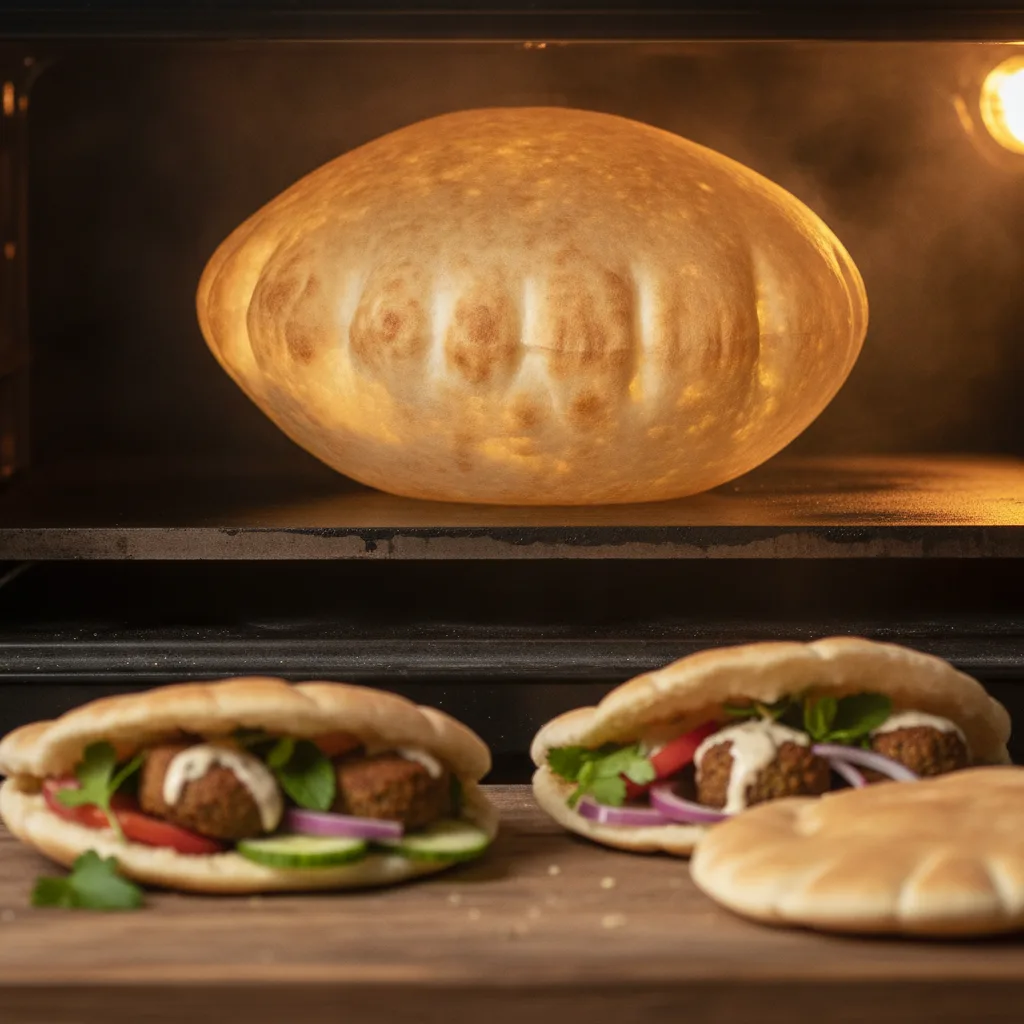 Recette pita maison, l'astuce pour des pains gonflés - recette pita maison gonfle